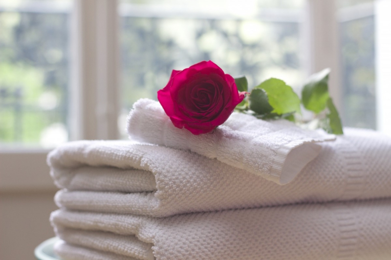 hotel-COLLONGUES-min_towel_rose_clean_care_salon_spa_white_bath-731641